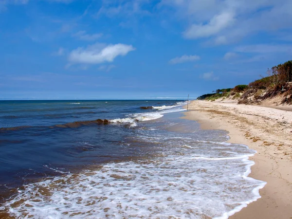 Красивий Знімок Океану Біля Пляжу — стокове фото