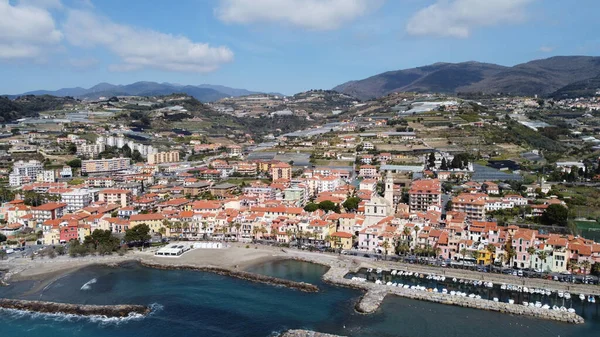 Aerial View Sea Buildings Riva Del Garda Italy — Stock Photo, Image