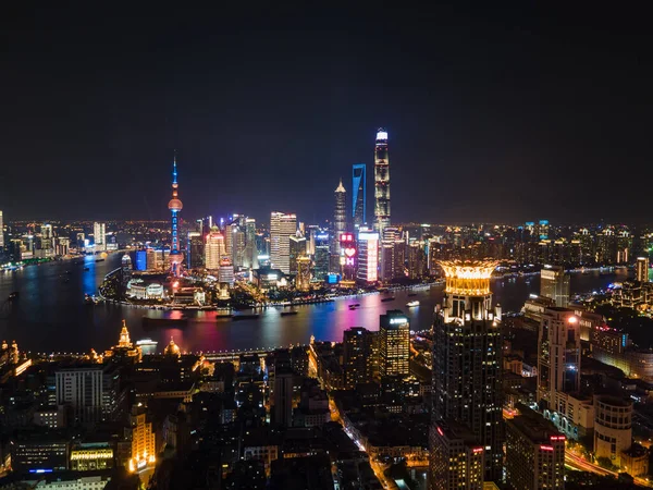 Aerial Shot Buildings Tower Shanghai China — Stock Photo, Image