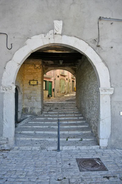 Vertical Shot Street Sepino Village Molise Region Italy — Stock Photo, Image