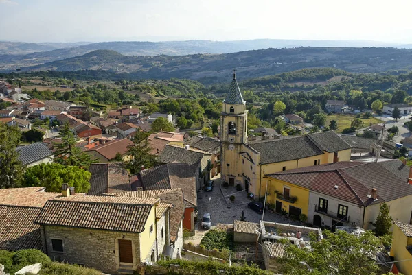 Panoramatický Výhled Vesnici San Marco Dei Cavoti Beneventu Itálie — Stock fotografie