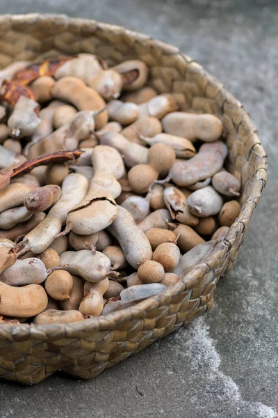 Detailní Záběr Tamarind Misce — Stock fotografie