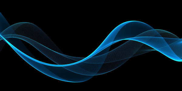 BeautifulColor light blue abstract waves design