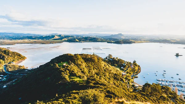 Drone Aéreo Filmado Reserva Natural Paul Rock Ohakiri Whangaroa Nova — Fotografia de Stock