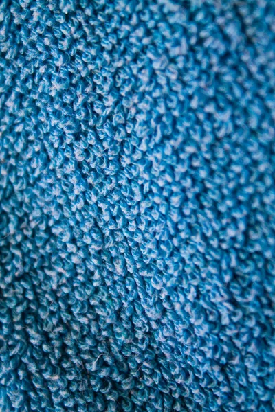 Una Textura Vertical Cerca Una Alfombra Alfombra Lana Azul — Foto de Stock