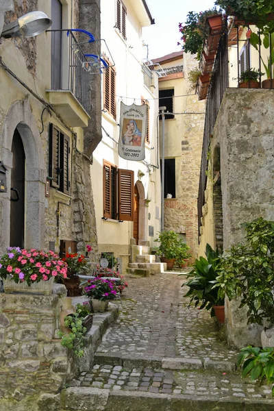 Closeup Street Lenola Italy — Stock Photo, Image