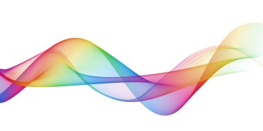 Beautiful Abstract multicolored light waves background
