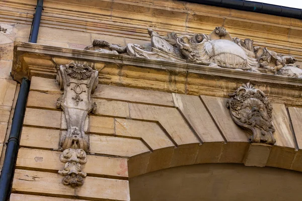 Vackra Arkitektoniska Detaljerna Historisk Byggnad Dijon Bourgogne Frankrike — Stockfoto