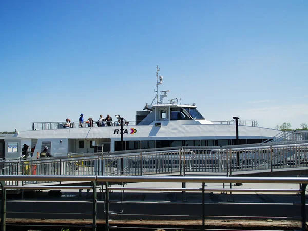 Ferry Rta Muelle Temporal Nueva Orleans —  Fotos de Stock