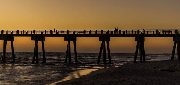 Una Sagoma Del Molo Negli Stati Uniti Florida Miller County — Foto Stock