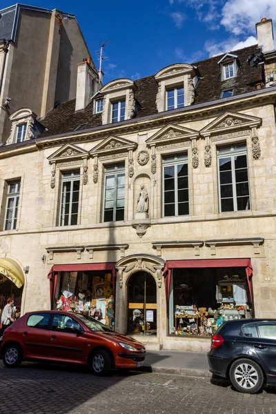 Een Close Van Historische Gebouwen Het Centrum Van Dijon Frankrijk — Stockfoto