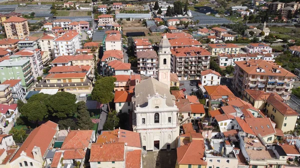 Una Vista Aérea Riva Del Garda Italia — Foto de Stock