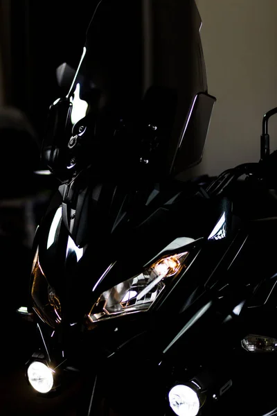 Primo Piano Una Moto Sportiva — Foto Stock