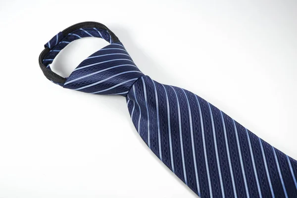 Primer Plano Una Corbata Masculina Sobre Fondo Blanco — Foto de Stock