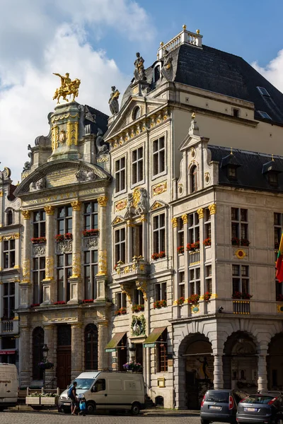 Zabytki Gildii Grand Place Bruksela Belgia Europa — Zdjęcie stockowe