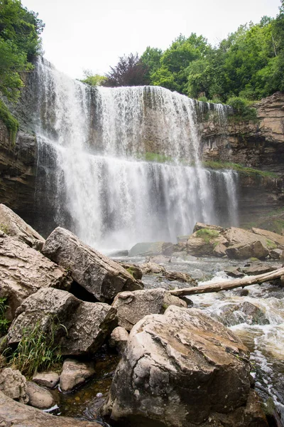 Uma Bela Vista Cachoeira Ontário Canadá — Fotografia de Stock