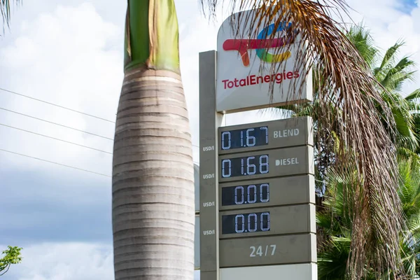 Una Junta Digital Precios Del Combustible Zimbabue —  Fotos de Stock
