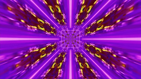 Рендеринг Взрыва Сияющей Фиолетовой Звезды Динамичный Красочный Фон Узором Обои — стоковое фото