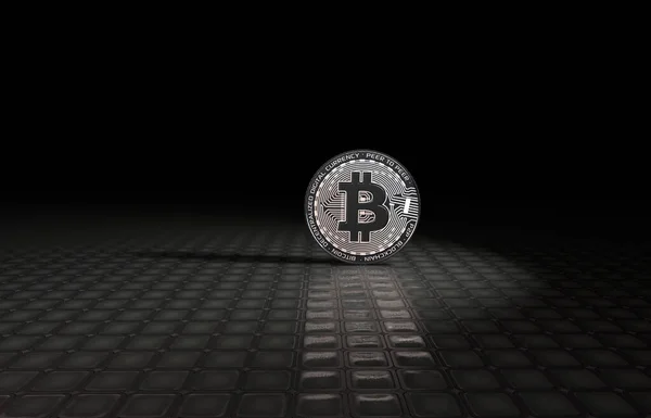 Die Kryptowährung Bitcoin Die Währung Der Zukunft — Stockfoto