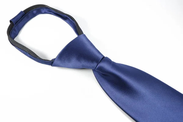 Primer Plano Una Corbata Masculina Sobre Fondo Blanco —  Fotos de Stock