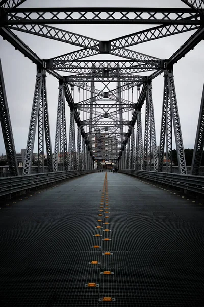 Nahaufnahme Einer Langen Metallbrücke Brasilien — Stockfoto