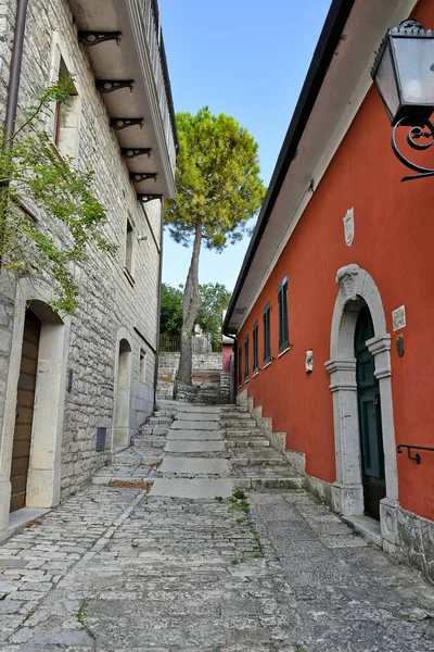 Gros Plan Une Rue Étroite San Marco Dei Cavoti — Photo