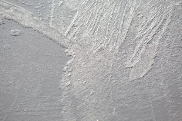 Крупный План Кристаллов Льда Поверхности Озера Текстурой — стоковое фото