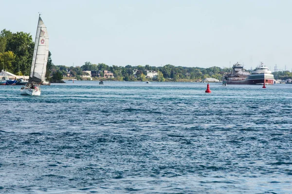Edward, Ontario, Kanada 'daki Port Huron Michigan Point manzarası