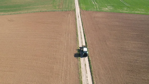 Almanya Nın Glauberg Kentindeki Ekili Tarlaların Ortasındaki Bir Yol Üzerindeki — Stok fotoğraf