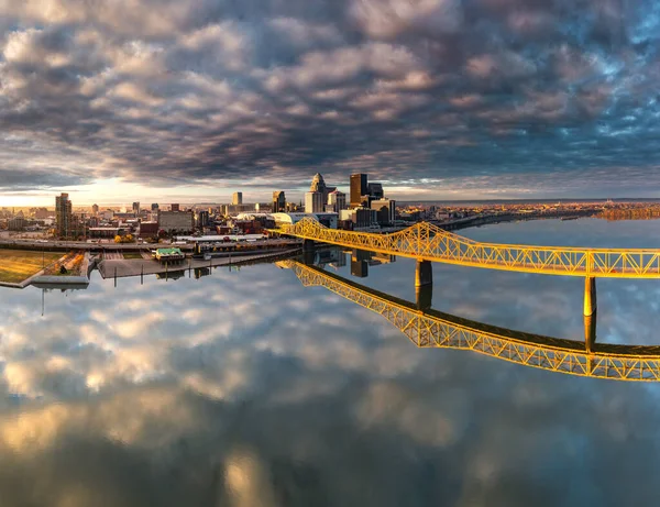 Vacker Bild Louisville Kvällen — Stockfoto