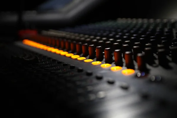 Closeup Soundboard Selected Focus — Stock Photo, Image