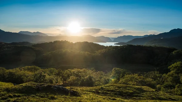 Eine Luftaufnahme Einer Natürlichen Landschaft Schottland Großbritannien — Stockfoto