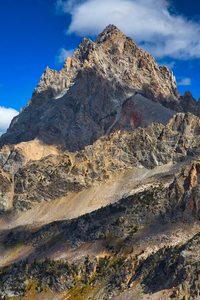 Malowniczy Widok Piękny Szczyt Grand Teton Mountain Wyoming Usa Pod — Zdjęcie stockowe