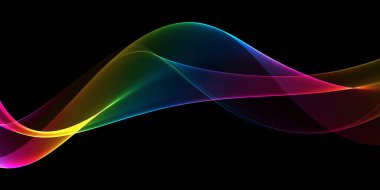 Beautiful Abstract multicolored light waves background