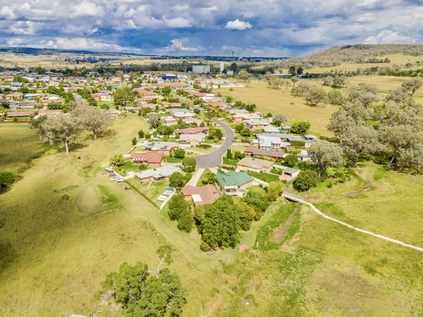 Letecký Pohled Město Inverell Novém Jižním Walesu Austrálie — Stock fotografie