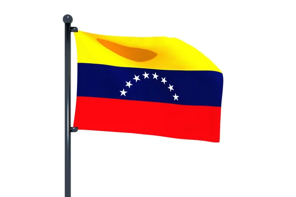 Graphic Illustration Venezuela Flag Isolated White Background — Stock Photo, Image