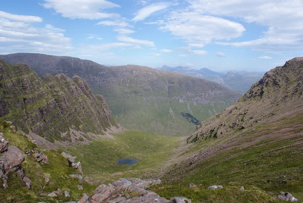 Beautiful Landscape Mountains Valleys Cloudy Day Scotland — Stock Photo, Image