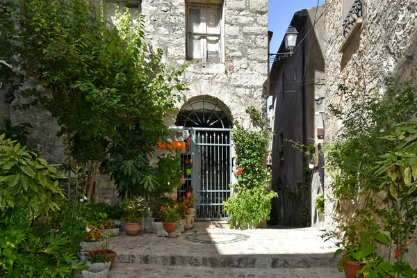 Een Dichtbij Van Een Straat Lenola Italie — Stockfoto