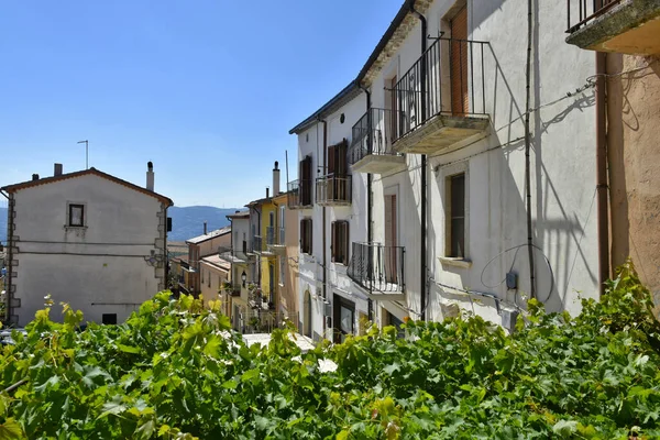 Oude Huizen Van Santa Croce Del Sannio Middeleeuws Dorp Regio — Stockfoto