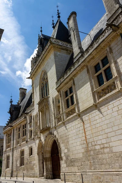 Вертикальный Снимок Фасада Дворца Жака Кёра Франция — стоковое фото