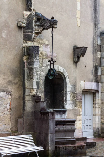 Вертикальный Снимок Средневекового Фонтана Дижоне Франция — стоковое фото