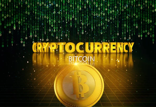 ビットコイン暗号通貨マイニング 将来の通貨 — ストック写真