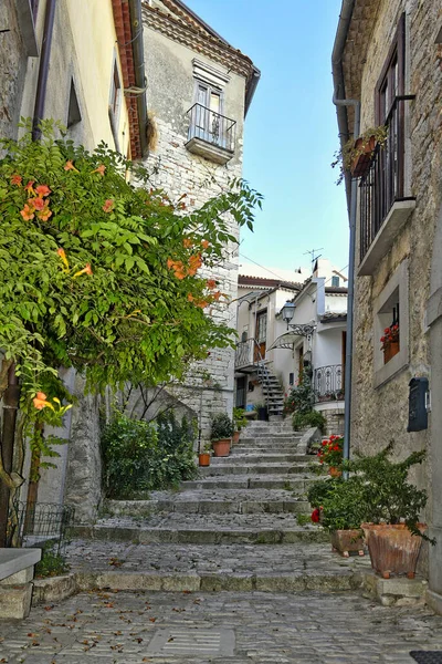 Een Dichtbij Van Een Smalle Straat San Marco Dei Cavoti — Stockfoto