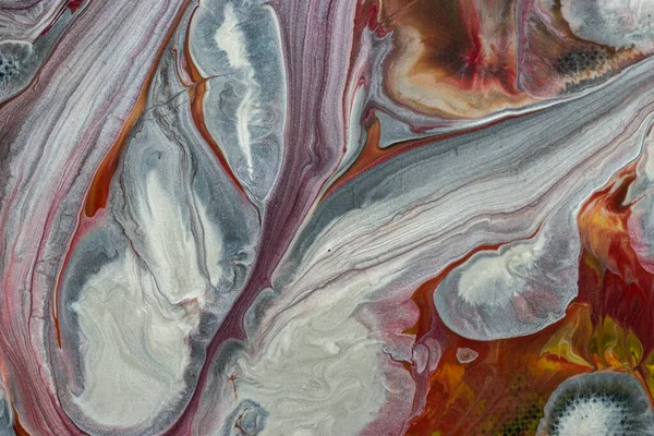 カラフルな抽象的なアクリル大理石の液体テクスチャの背景 — ストック写真