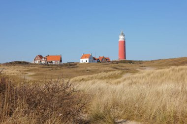 Hollanda, Teksas 'ın kuzeyindeki Deniz feneri Texel manzarası.