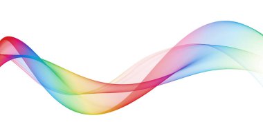 Beautiful Abstract multicolored light waves background