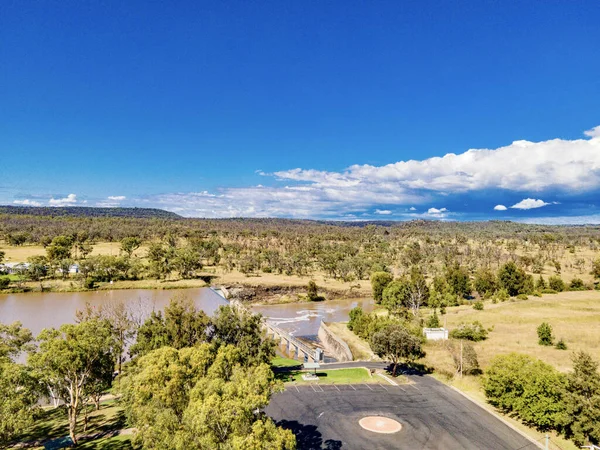 Uma Vista Aérea Reserva Lago Inverell Nova Gales Sul Austrália — Fotografia de Stock