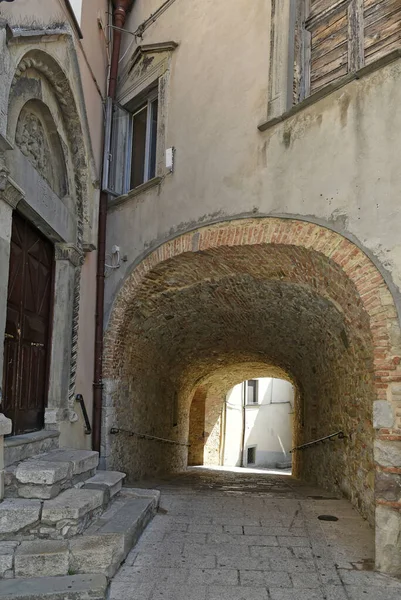 Closeup Narrow Street San Bartolomeo Galdo — Stock Photo, Image