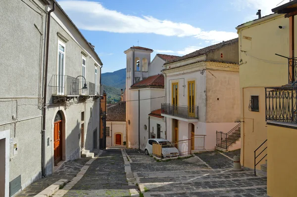 Uma Pequena Rua Melfi Uma Cidade Região Basilicata Itália — Fotografia de Stock