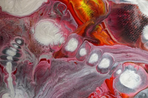 Renkli Soyut Akrilik Mermer Sıvı Doku Arkaplanı — Stok fotoğraf
